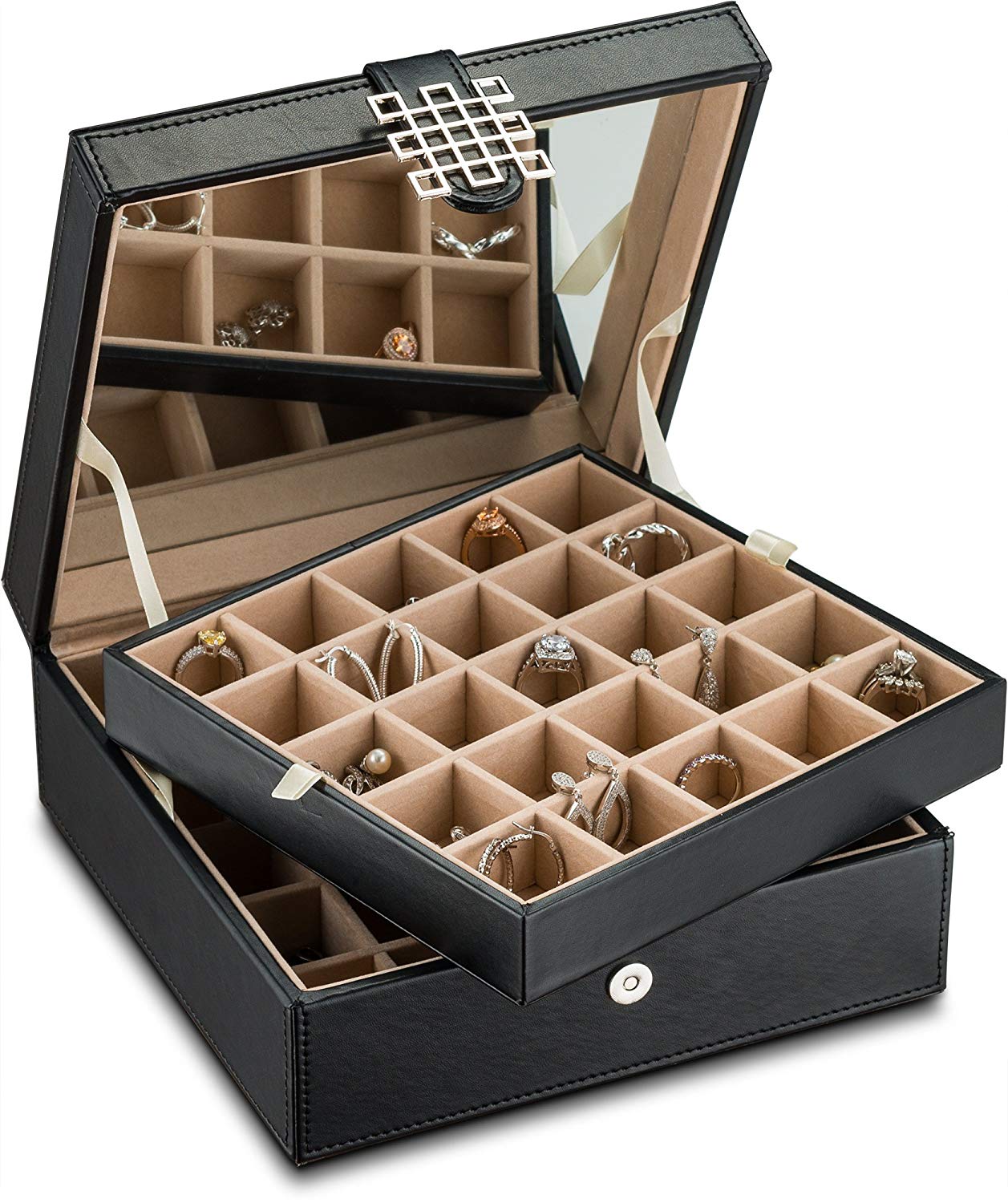 Glenor Co. Classic 50 Slot Jewelry Box